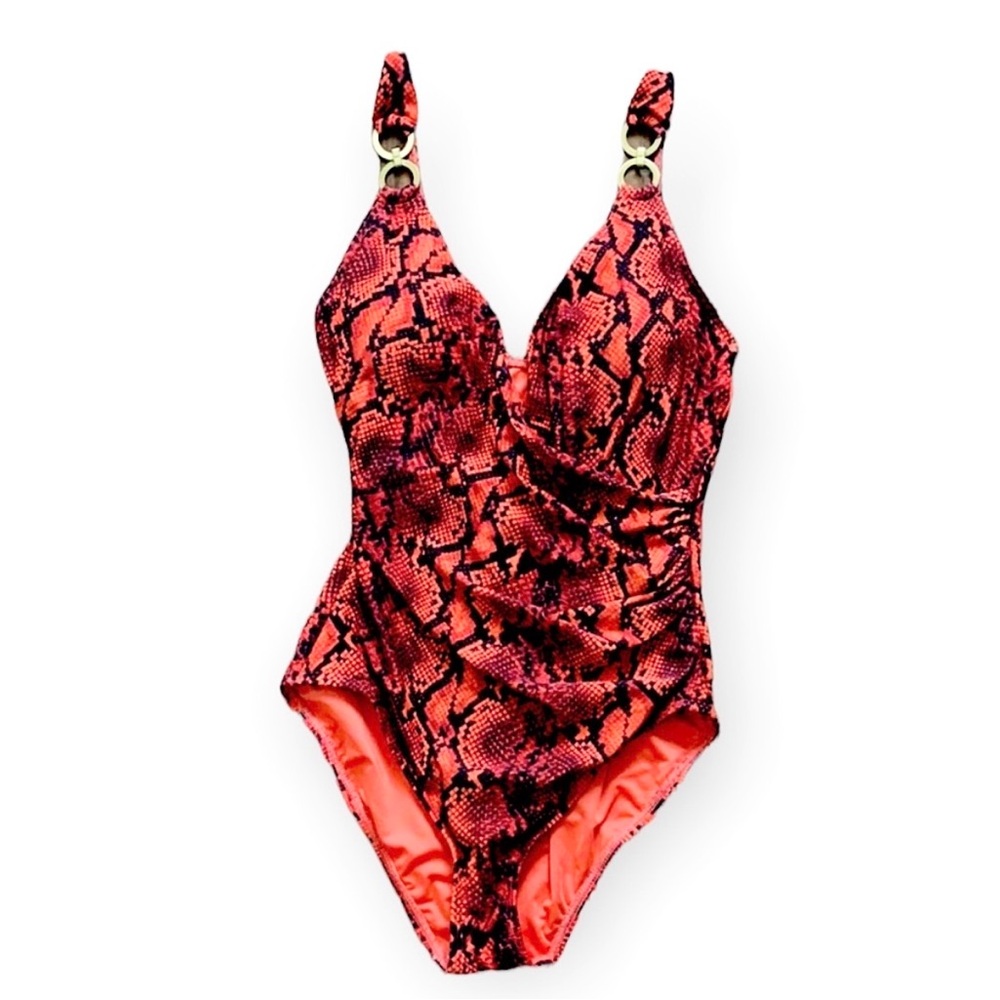 New MICHAEL MICHAEL KORS Persimmon Cruise one-piece swimsuit
